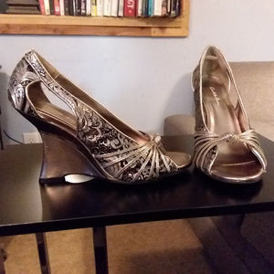 Elegant Silver and Black Charlotte Russe Shoes